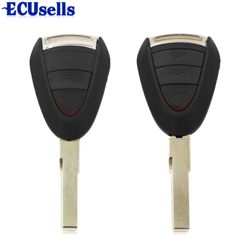

2 Button 3 Button Replacement Case for Porsche Boxter 911 Cayman Key Shell Fob Kit