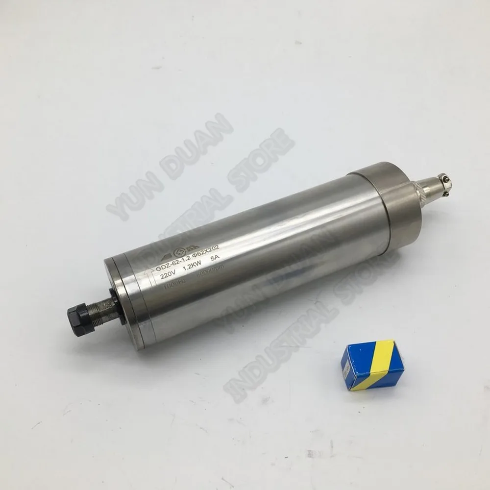 Changsheng 1.2KW 24000RPM-60000RPM 62MM ER11 Water Cooled Spindle Motor 3PH 220V AC CNC engraving Carving Router Woodworking | Инструменты