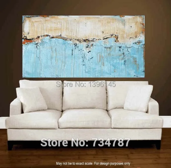 Modern Abstract Art Painting Kitchen Landscape Wall Living Room Pictures Hand Painted Home Decoration Large Canvas