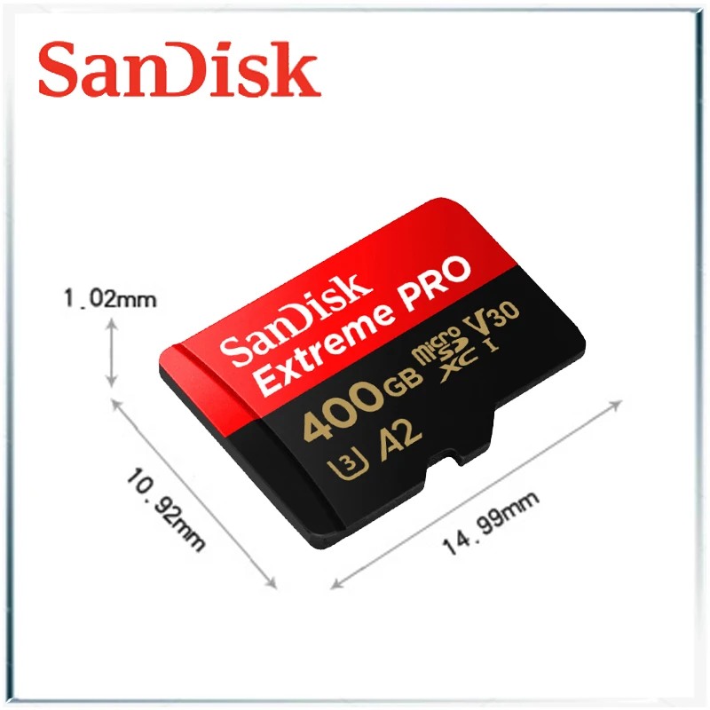 Sandisk Extreme Pro UHS-I карта Micro SD 32 Гб 256 Гб 400 ГБ 512 Гб карта памяти sandisk TF U3 A2 V30 телефон Дрон 3D 4K HD карта