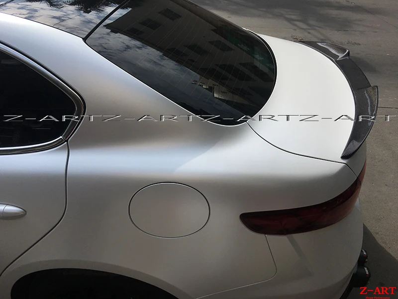Z-ART спойлер на крыше из углеродного волокна для Alfa Romeo Giulia задний спойлер из углеродного волокна для Giulia- карбоновый задний спойлер