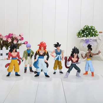 

12cm Japanese Anime Cartoon Dragon Ball Z 6PCS/SET PVC Figures Doll Animation Models Toy Collection Birthday/Xmas Gifts