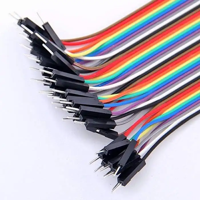 Дропшиппинг 1 комплект ряд Перемычка провода кабель с 2,54 мм интервал штырьки 20 см макетная плата