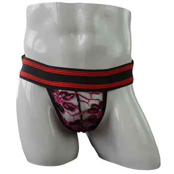 

Men Sexy Lingerie Sissy Crossdressing Sheer Lace Up Bikini Open Butt Crotch Bulge Panties Underwear Mesh Briefs Fetish Outfit