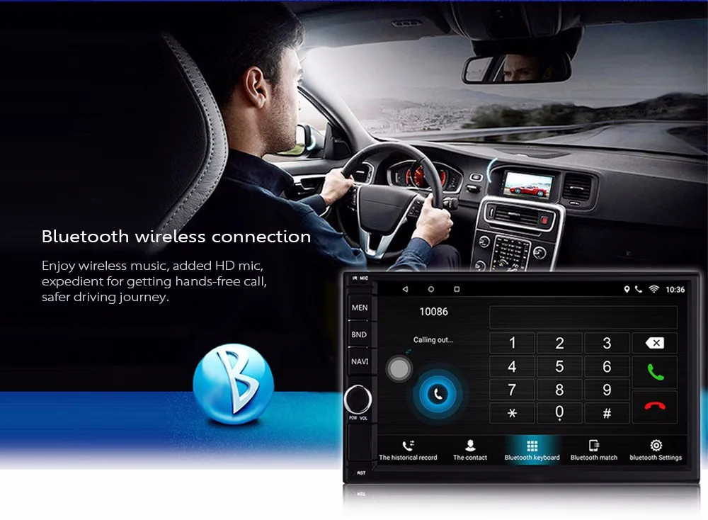 Sale Android 6.0 2 Din 7 inch Bluetooth Car Multimedia Player with WiFi Connection Supports Mirror Link / Steering Wheel Control 5 Sale Android 6.0 2 Din 7 inch Bluetooth Car Multimedia Player with WiFi Connection Supports Mirror Link / Steering Wheel Control 5