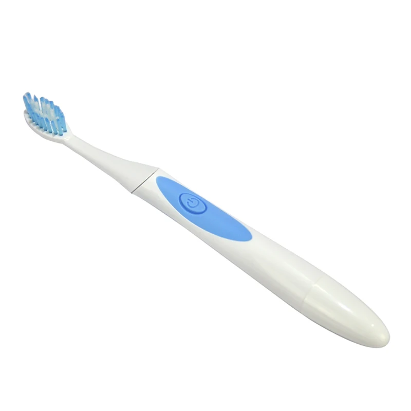 Ультразвуковая электрическая зубная щетка для Зубная щётка мощный IPX7 Водонепроницаемый синего цвета с 3 Зубная щётка головы