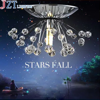 

M Best Price Dia15cm Character Design Creative Dandelion Crystal Small Stainless Steel Ceiling Aisle Porch Lamp