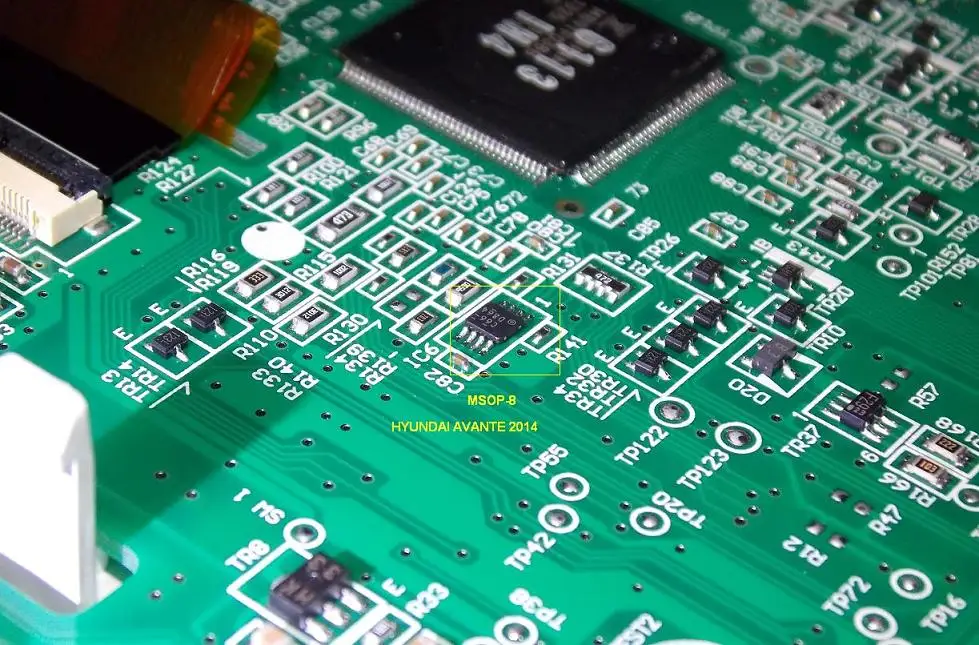 MSOP8 pogo адаптер для встроенного программирования EEPROM без светодиодный