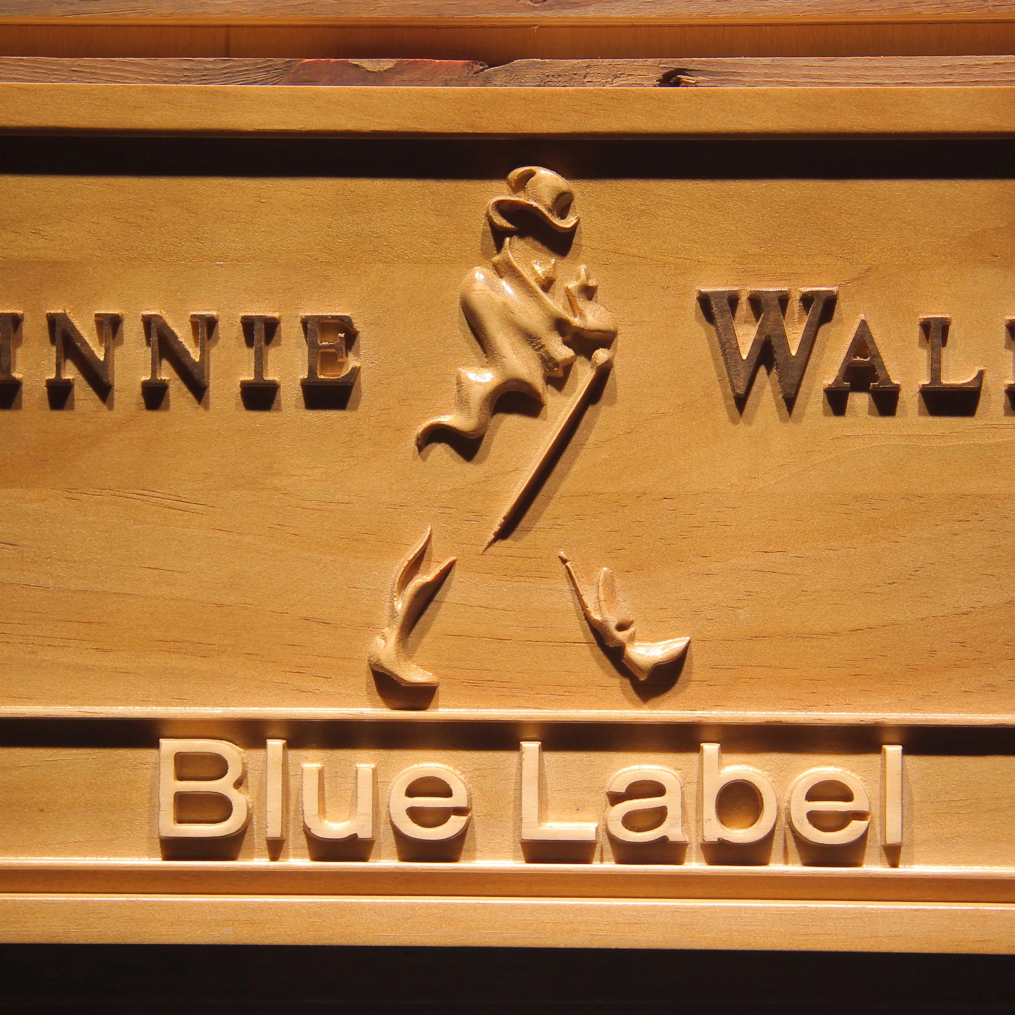 Деревянные 3d знаки Johnnie Walker с синей этикеткой|sign|sign woodsign bar |