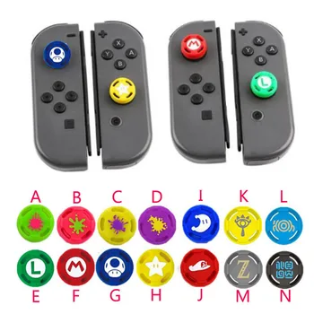 

Silicone Thumb Stick Grip Caps Analog Joystick Cover Case For Zelda Mario Nintend Switch Lite NS Mini Controllers Joy-Con Joypad