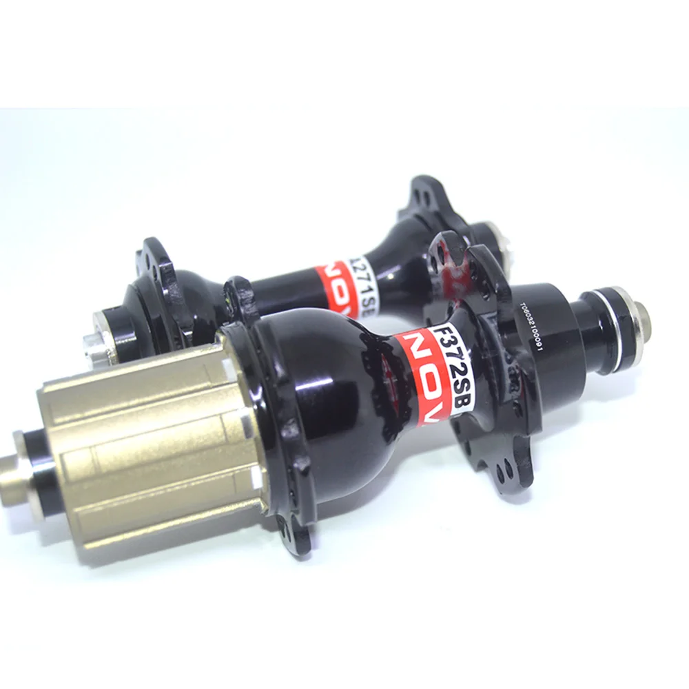 Novatec NOVATEC 271 372 Aluminum Alloy 7075 Bearing Hub Compatible with Shiman0 8/9/10/11 Speed Front 20 Rear 24 Holes
