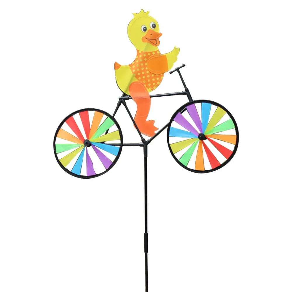 3D Animal on Bike Windmill Wind Spinner Garden Lawn Decor animal sculpture decorations windmill toys garden art decor animal wind spinners bicycle wind spinners wind spinner garden windmill