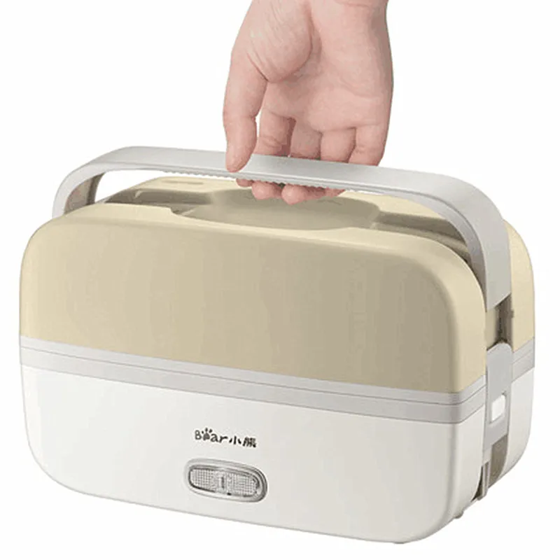 Koop 220 V Huishoudelijke Multi Rijstkoker Elektrische Verwarming Lunchbox Draagbare Koken Verwarming Pot Roestvrij Staal Binnenste Voor Reizen