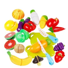 6-20 шт./компл. безопасный Пластик кухонные игрушки Еда фруктов, овощей, очистки кожуры Детские ролевые игры "сделай сам" играть в игры образовательный инструмент готовить Косплэй подарок