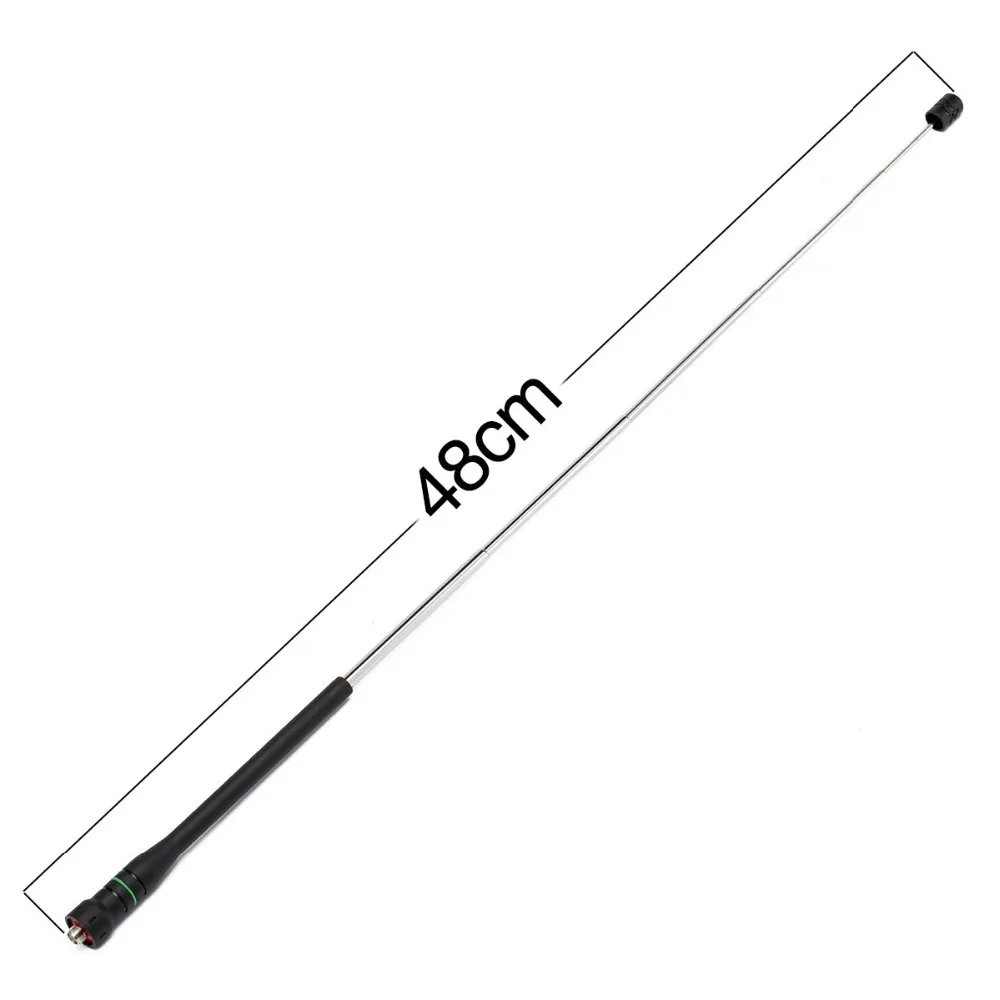 Abbree AR 775 телескопическая SMA Female VHF UHF 144/430MHz двухдиапазонная антенна для