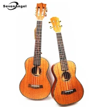 SevenAngel 26″ Tenor Ukulele All Solid Wood Hawaiian 4 strings Guitar Mahogany Body Ukelele High quality professional Uku
