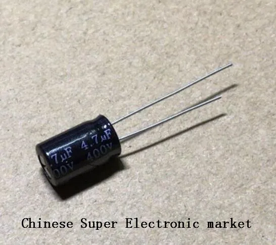 

20PCS 400V4.7UF 8*12mm 4.7UF 400V 8*12 Electrolytic capacitor