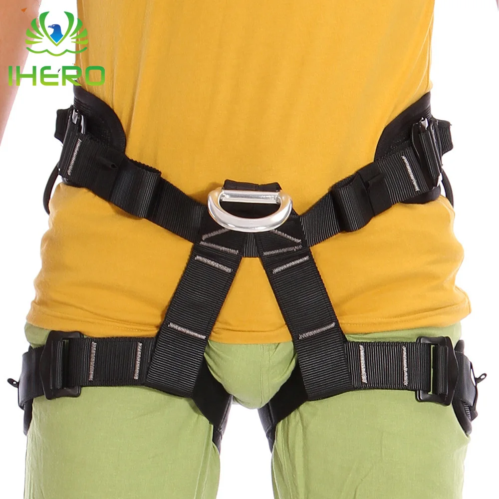 

Outdoor Sport Equipment Half Body Safety Belt Rock Climbing Mountain Rescue Fall Protection Harness With Hook, CE Approved