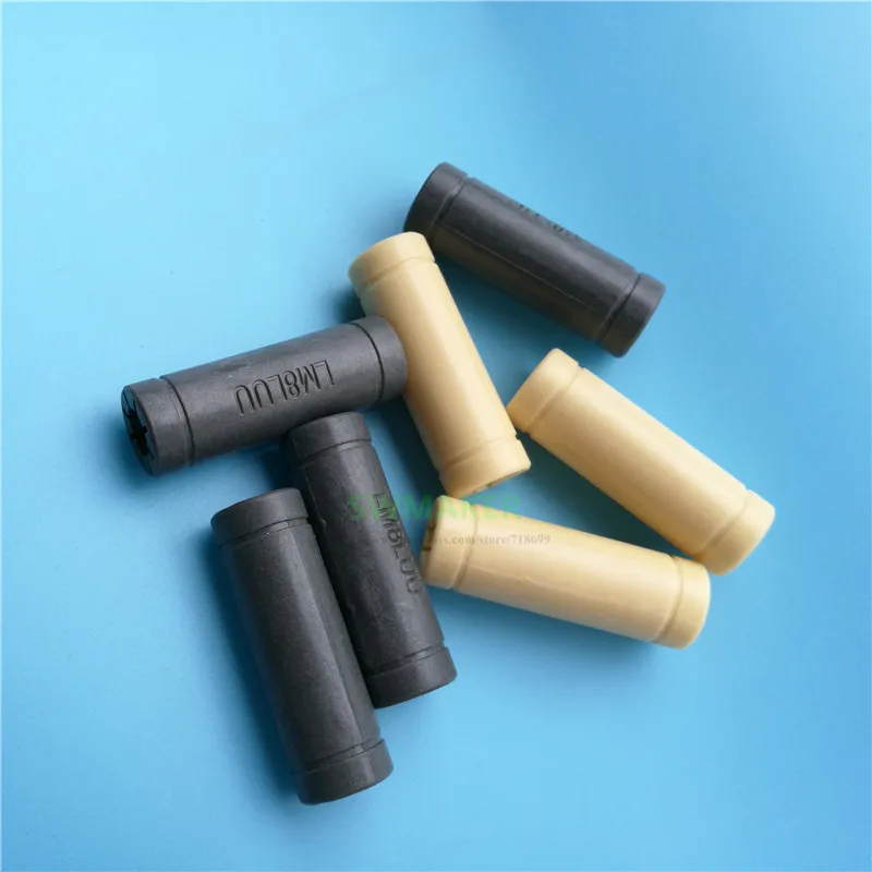 Buchas de Rolamento Linear Lm8luu para Máquina Cnc Polímero Sólido 8x15x45 mm Peças