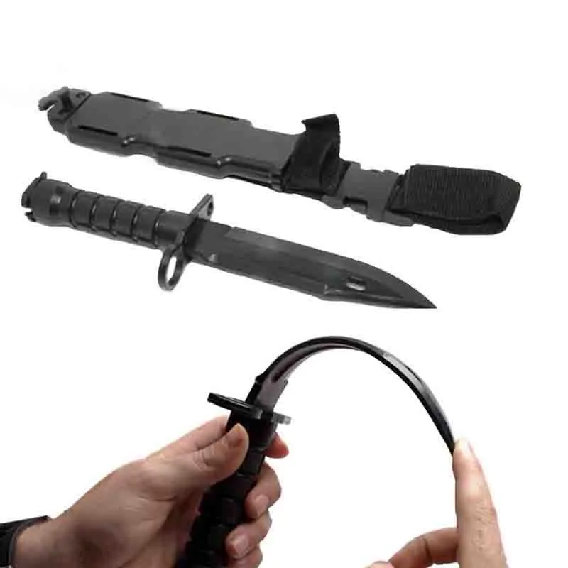 

Tactical Training Plastic Knife Dummy Dagger Airsoft Paintball Field Cosplal Knife Scabbard ABS Plastic Knife Toy