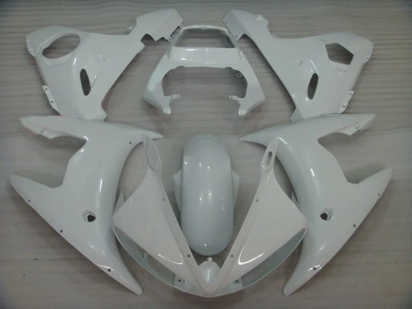 

Motorcycle Fairing kit for YAMAHA YZFR6 03 04 05 YZF R6 YZF600 2003 2004 2005 ABS All white Fairings set+7gifts YF15