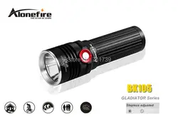 Alonefire Gladiator серии bk105 CREE XM-L2 LED 3 режима Плавная регулируется светодиодный фонарик для 1x18650/3x AAA батареи