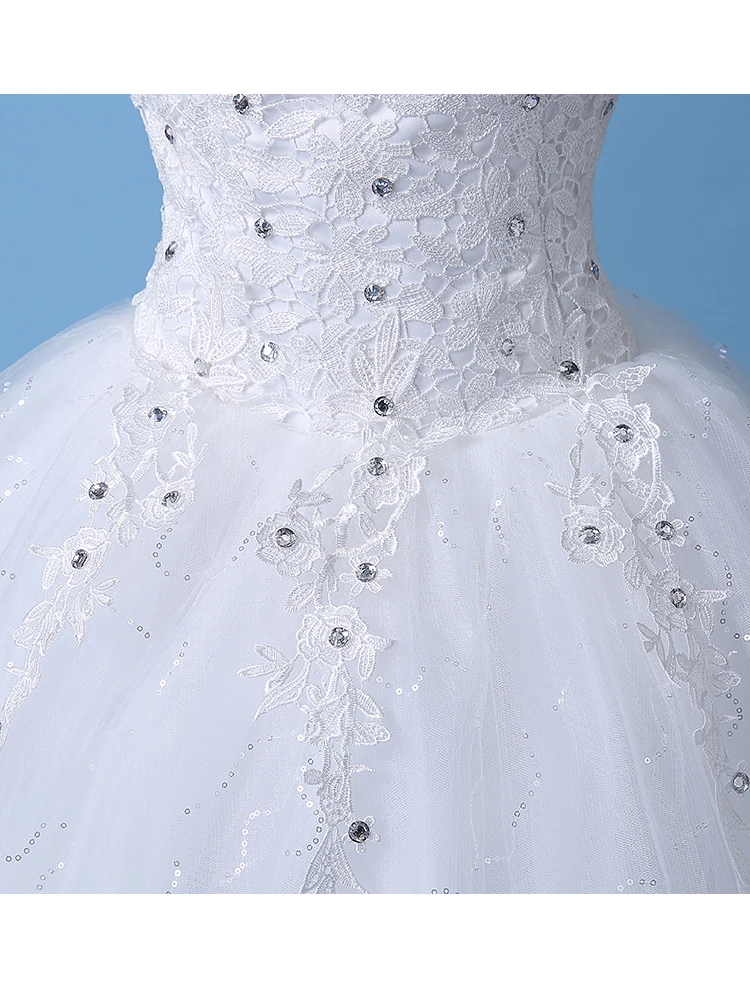 Это Yiya свадебное платье Кристалл v-образным вырезом белые элегантные свадебные платья плюс размер Кружева Vestido de novia XXN167