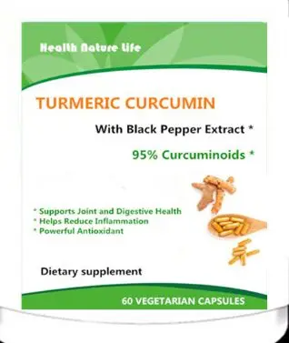 

Organic Turmeric Curcumin 1300mg with Black Pepper Extract - 95% Curcuminoids, Natural Anti-Inflammatory Joint Pain - 60 count
