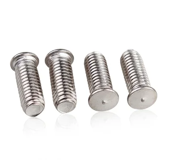 

25PCS/LOT 304 Stainless Steel M8*12/16/20/25/30/35/40/45/50 Welding bolt Spot welding CD Stud screw Welding Bolts