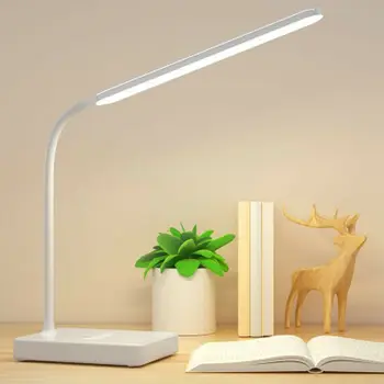 

Smart Timing Touch Sensor Cordless LED Light Desk Table Reading Lamp-White USB