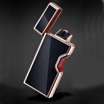 

Red Laser USB Electric Double Arc Lighter Infrared Switch Windproof Torch Lighter Electronic Dual Arc Pulse Cigarette Lighter