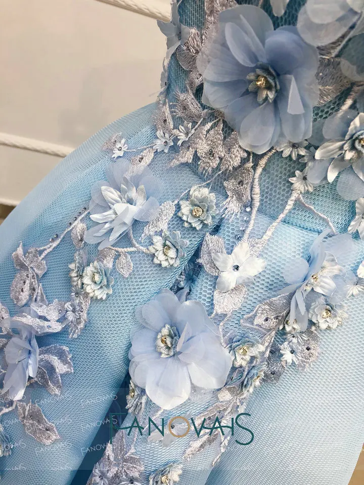 "Светло-голубые вечерние платья с плеча Vestido De Fiesta элегантное платье выпускного вечера для женщин вечерние платья вечернее платье "