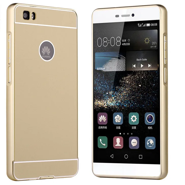For Huawei P8 Lite Case Ultrathin Metal Aluminium Frame Bumper Ascend lite Phone Cases PC Cover Housing Shell |