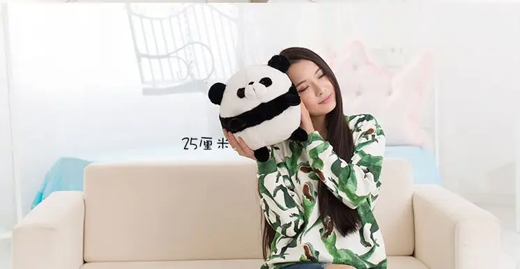 Новые творческие милая плюшевая игрушка-панда круглая жира панда кукла подарок около 25 см