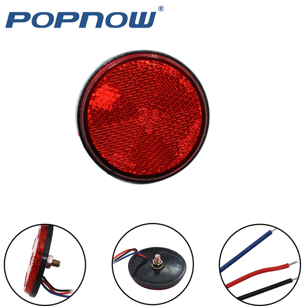 Bumper Reflector Lights Brake Stop Lamp Red Lens