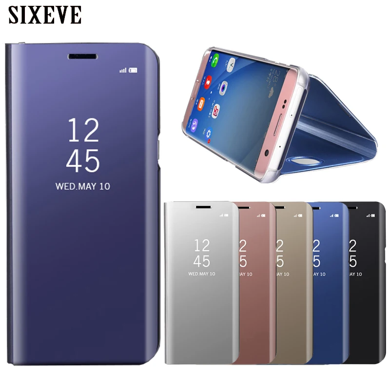 

SIXEVE Flip Case For Samsung Galaxy S6 S7 Edge S8 S9 A8 Plus 2018 Note 5 8 9 A3 A5 A7 J3 J5 J7 2017 Neo Max Nxt Prime Full Cover