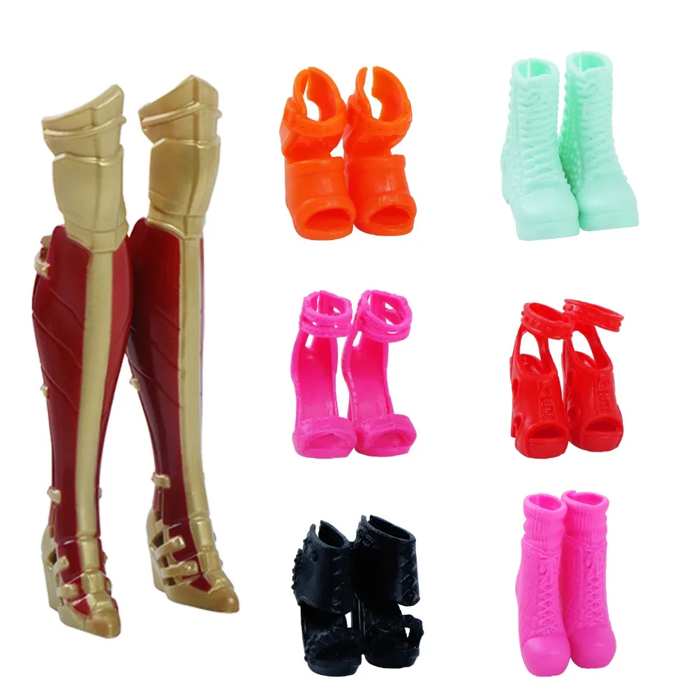 Высокое качество сапоги красочные различные стили обувь на высоком каблуке сандалии Симпатичные DIY Одежда для Барби аксессуары для кукол игрушки