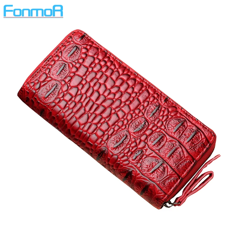  New classics Ladies Purse  alligator synthetil leather zipper wallets more capacity of bank card wallet women mobile phone bag 