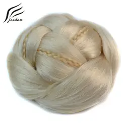J18 jeedou Изысканный Плетеный шиньон многоярусные косы синтетические волосы накладной пучок для волос самый потрясающий Выпускной Updos