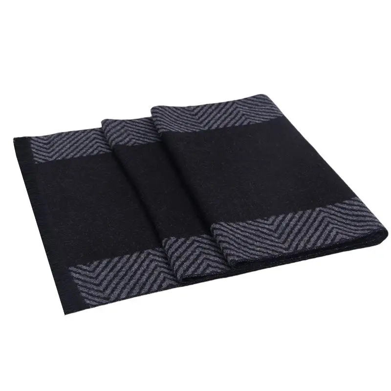 Men font b Tartan b font Patchwork Cashmere Scarf Spring Casual Sjaal Winter Scarf Luxury Brand