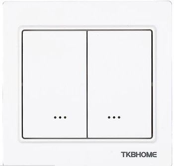 

WIFI TZ56D Z-Wave 868.42Mhz White Dual Wall On/Off Switch(3 wire) controlled by Blackberry Iphone Free shipping