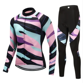 

2017FUALRNY Professional Sweatshirt Long Sleeve MTB Jersey Ropa Maillot Ciclismo Men's Bike Clothing Set Quick-Dry
