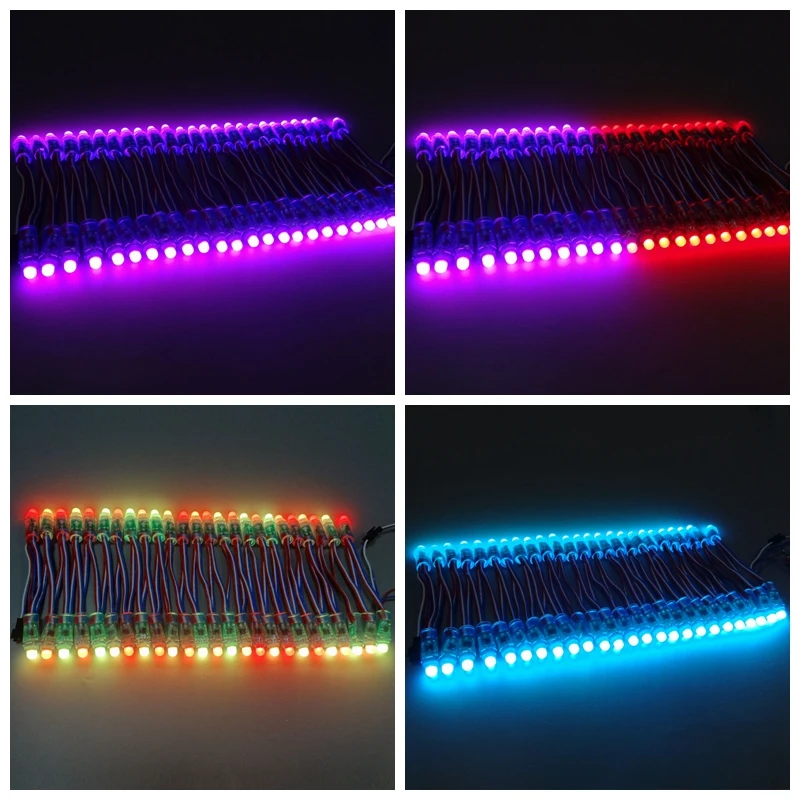 1000 шт. DC5V 12 В WS2811 IC RGB светодиодный модульная светящаяся гирлянда 12 мм полноцветная IP68 наружная Водонепроницаемая рекламная светодиодная точечная лампа