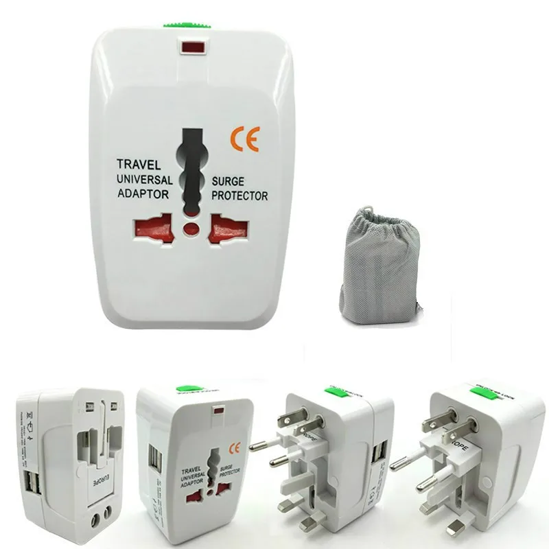 

Electric Plug Power Socket Adapter International Travel Adapter Universal Travel Socket USB Power Charger Converter EU UK US AU