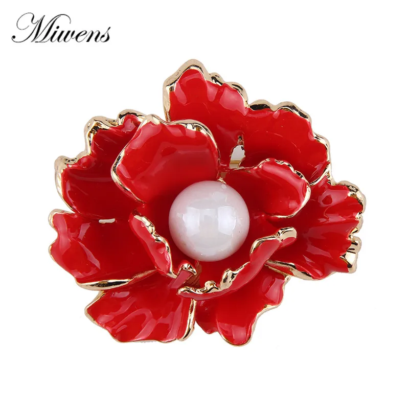 

Miwens Vintage Flower Brooches Pin Trendy Fashion Luxurious Pearl Romantic Cute Elegant Jewelry Wedding Brooches for Women 5993
