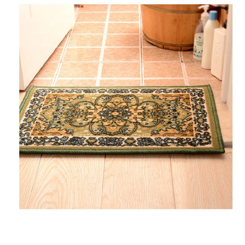 

Amazon cross-border floor mat anti-slip mat European classical style door carpet can be machine washed