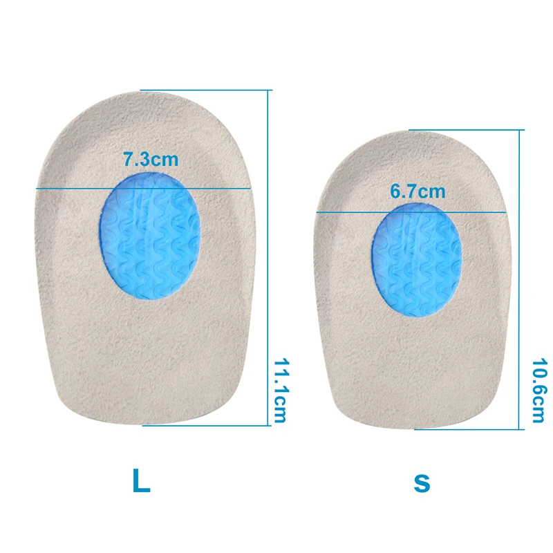 SEBS Heel Spur Pad Half Insoles for Foot Plantar Fasciitis Achilles Tendonitis Care Pain Relief Insole Inserts Pads