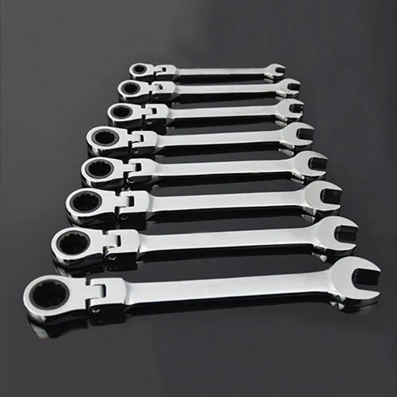 

8-19mm Activities Ratchet Gears Spanner Set Flexible Open End Wrenches Repair Tools To Bike Torque Wrench Tool For Car Repair