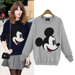 Women Sweatshirts Hoodies Character Printed Casual Pullover Cartoon Mickey Top Long Sleeve O-Neck Fleece Tops M-XXL Women Sweatshirts Hoodies Character Printed Casual Pullover Cartoon Mickey Top Long Sleeve O-Neck Fleece Tops M-XXL