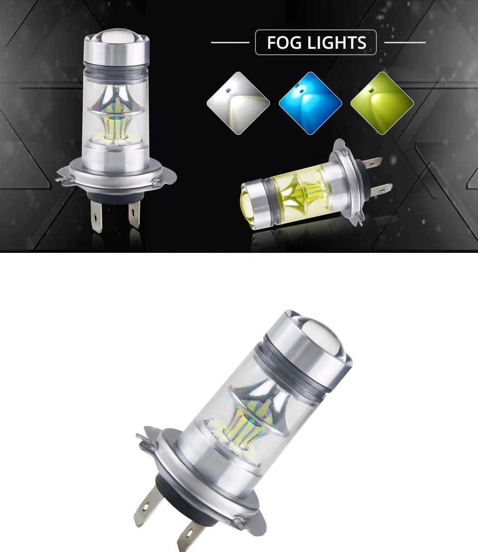 S&D MeeToo H7 H1 Led Fog Light H11 LED Car Bulbs HB3 9005 HB4 9006 SMD 2030 Auto Led Bulb Lamp 6500K Fog Lights Cars Driving Lamps (1)